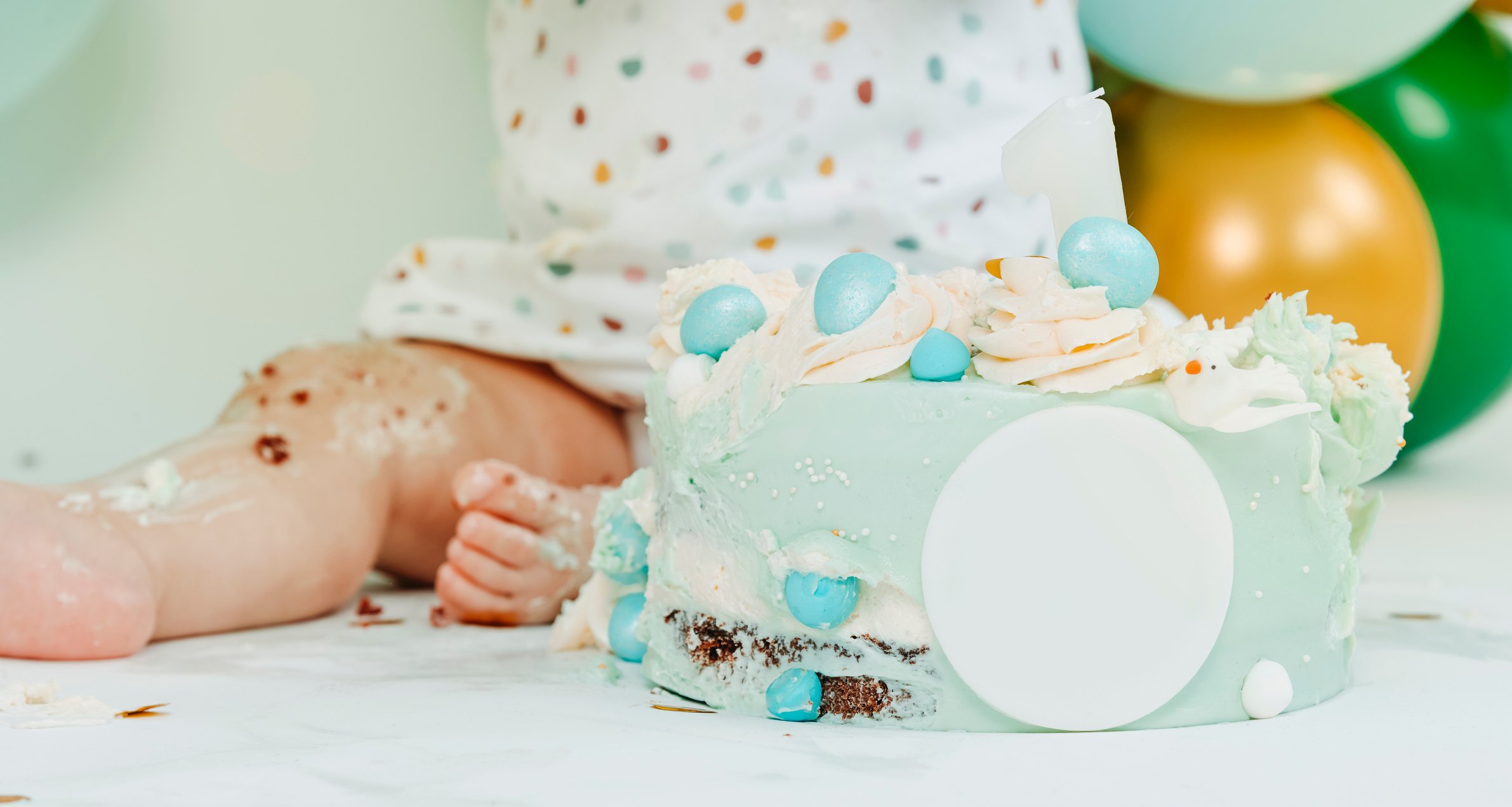 baby during a cake smash party